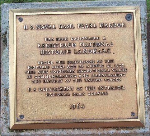 1308 Pearl Harbor Plaque: 