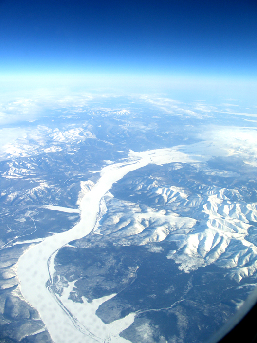 Siberian River: Siberia looks cold to me!