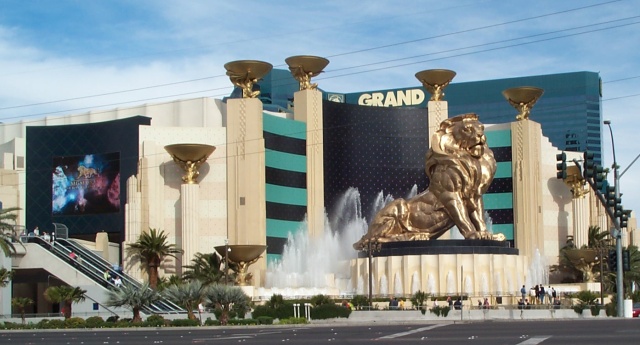 MGM Grand: Our car was usually parked here.  Well, in the parking garage, a short fifteen-minute walk away.