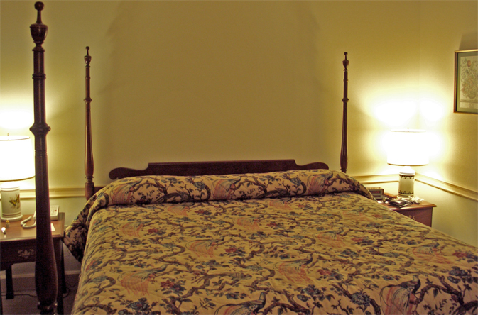 Four-poster bed at the Desmond