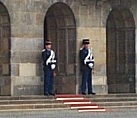 Red Carpet: Laying out the red carpet for the Emperor of Japan.