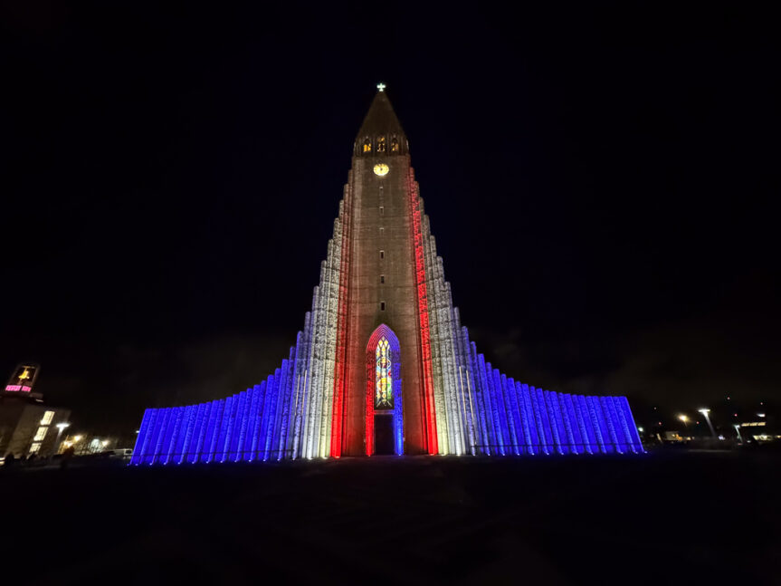 Reykjavik looks different at night!