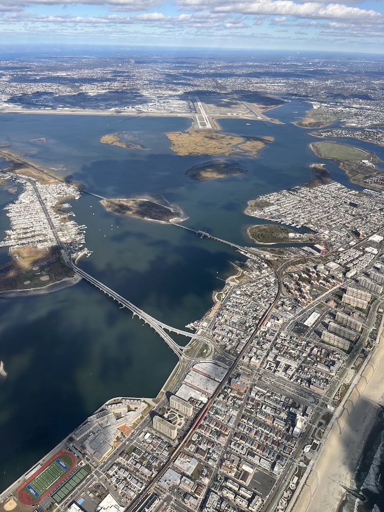 Aerial View climbing out of JFK